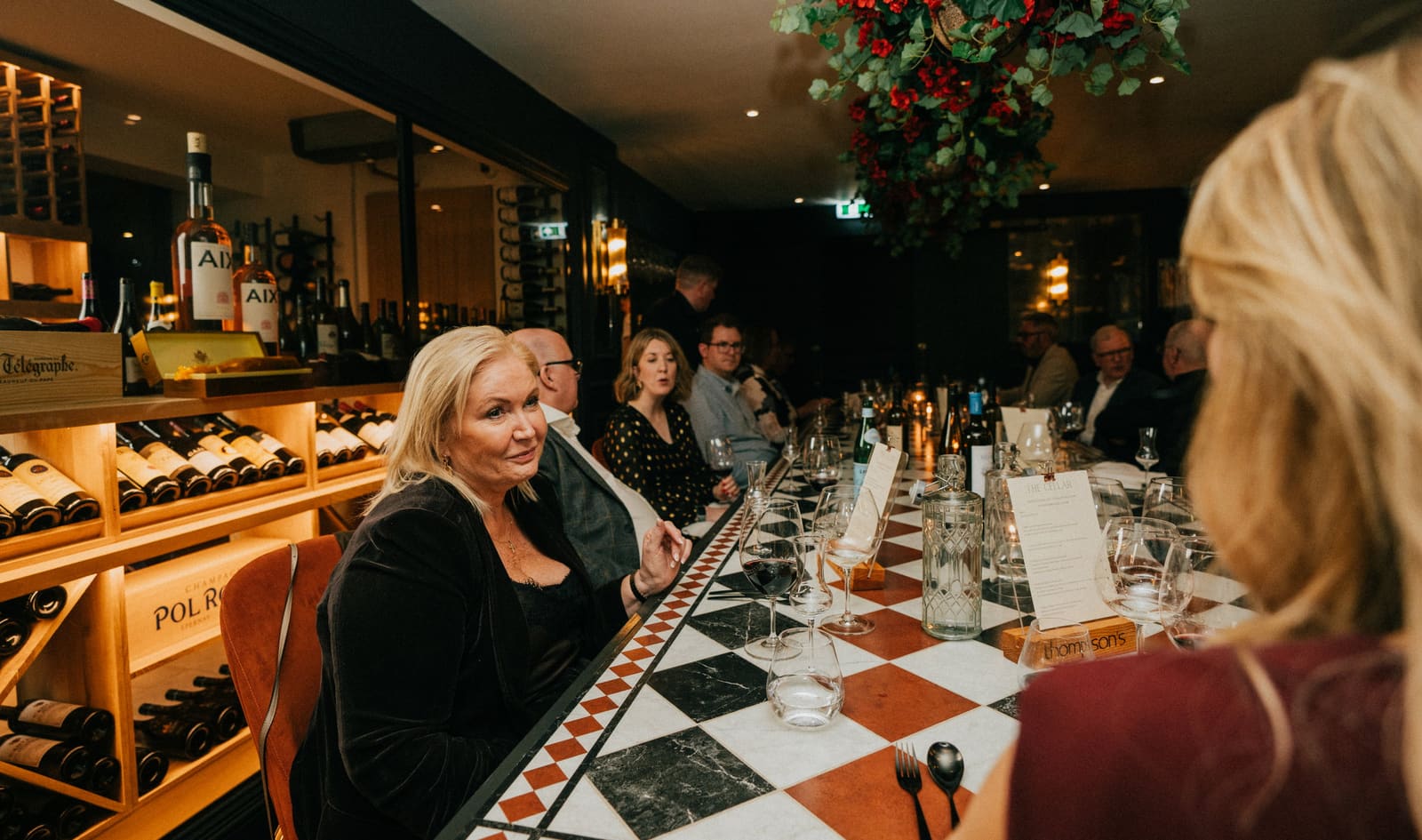 A private dinner in The Cellar