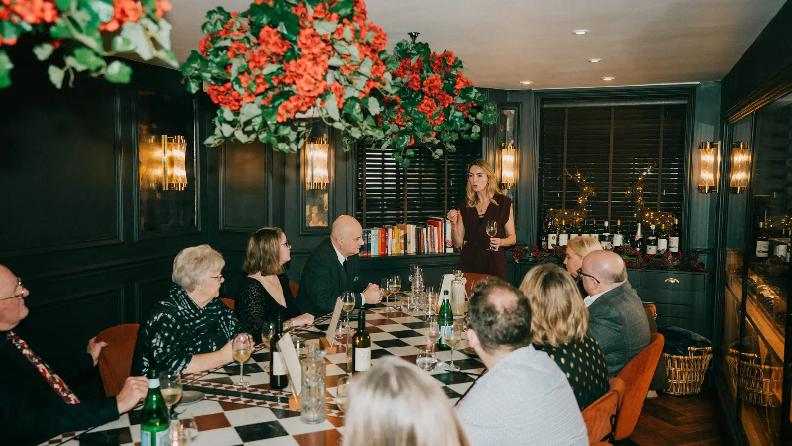 The 1945 private dining room in The Cellar, Ryde